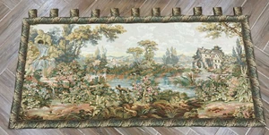 3x6 ft Vintage French Colorful Tapestry Wall Hanging Authentic Goblins Decor - Picture 1 of 9