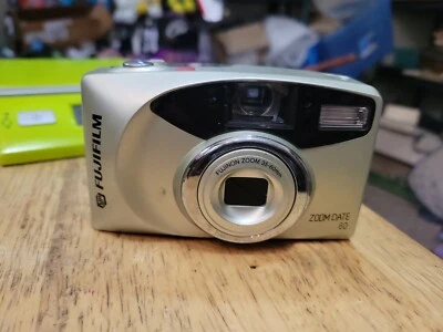 Fujifilm Zoom Date 60 Silver 35mm Auto Focus Point & Shoot Film Camera Tested - Image 1 of 4