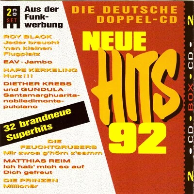Neue Hits 92  32 Superhits die deutschen  CD    2 CDs  Neuwertig (602) - Bild 1 von 2