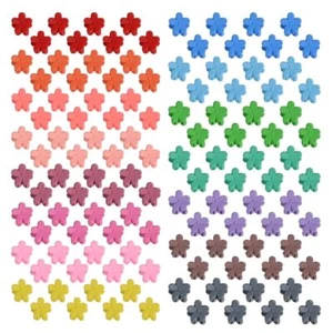 Mini Hair Clips Colorful Tiny Flower Hair Claws - Strong Grip 100 Pieces Matt... - Picture 1 of 8