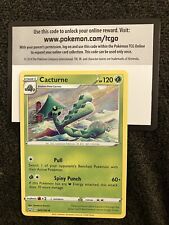 Pokémon FUSION STRIKE bundle! Cacturne card 005/163 PLUS Unused Redeem Card NM