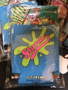 Futurama Slurm Koozie 2 Pack Loot Crate Exclusive Can Coolers New 2017 Beer Soda - Picture 1 of 2