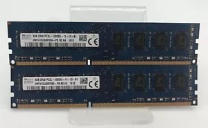 SK HYNIX 16GB (2X8GB) 2RX8 PC3L-12800U HMT41GU6BFR8A-PB UDIMM PC FREE SHIPING!! - Afbeelding 1 van 2