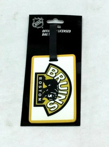 Boston Bruins Throwback Retro Bear Logo ID Tag Luggage Travel Bag Tag FREESHIP Cover