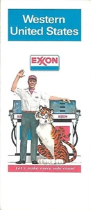 Mapa de ruta EXXON 1979 oeste de Estados Unidos California Texas Colorado Oregón Utah - Imagen 1 de 4