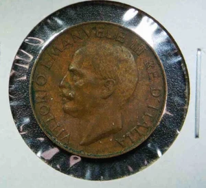 1926-R Italy 5C Centesimi " VITTORIO EMANVELE III RE D'ITALIA" KM# 59 Cu SP65 - Picture 1 of 2