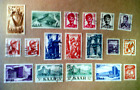 18 Briefmarken Saarland 1947-1952