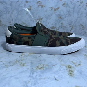 Adidas Vulc Raid3r Herren Größe 9,5 Schuhe grün Tarnmuster Canvas Slipper niedrig Turnschuhe - Bild 1 von 11