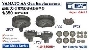 Piezas de impresión 3D BUNKER IJN35098 1/350 YAMATO AA - Imagen 1 de 1