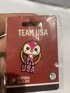 On Card Official Team USA Olympic Bird Mascott Hat Pin - Picture 1 of 3