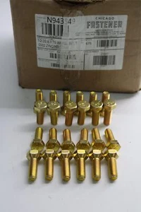 24x USA 1/2-20" x 1.75" Hub Piloted RH 60 Degree Cone Wheel Lug Bolt Fine Thread - Picture 1 of 5