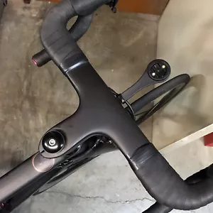 Barra de caída de bicicleta de carretera de carbono con vástago de manillar integrado de 400/420/440 mm para ciclismo - Imagen 1 de 8