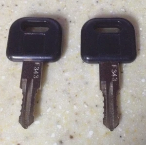 *NUEVO* 2x FIC LLAVES DE REPUESTO F343 FASTEC RV cámper remolque Moterhome 85004-343 - Imagen 1 de 1