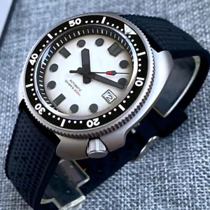Titanium 44mm Tandorio Black Dial Sapphire Glass Japan NH35 Automatic Mens Watch - Picture 1 of 8