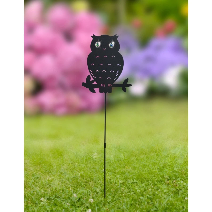 Deko-Stecker Eule , Metall,Eulenmotiv,Dekoration ,Glasmurmeln, 55 cm * NEU - Bild 1 von 1