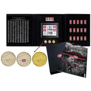 2009 Montreal Canadiens, 100th Anniversary Retired Jerseys, Coins & Stamp Set - Picture 1 of 7
