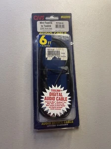 New 6 FT Mini -Toslink to Toslink S/PDIF Audio Cable - Picture 1 of 2
