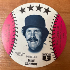 PHILADELPHIA PHILLIES: 1985 Thom McAn Jox Mike Schmidt Disc - Rare!
