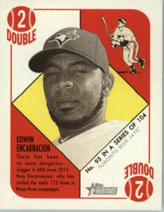 2015 Topps Heritage '51 Collection Mini Black Back #95 Edwin Encarnacion SP BX5V - Picture 1 of 1