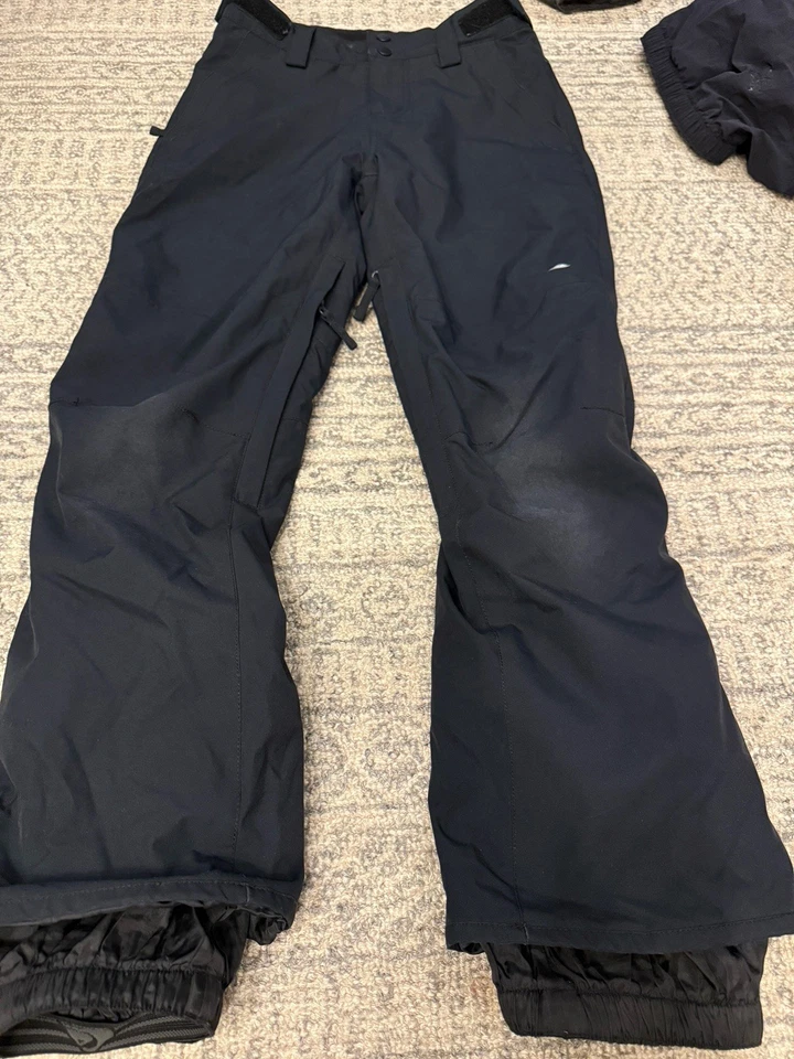 Quiksilver Pantalones de Nieve Juveniles 12 Medianos Negros Impermeables Dryflight Esquí Snowboard Foto 1 de 4