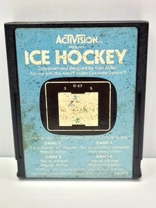Ice Hockey (Atari 2600, 1981) Game Cartridge & Manual Only Tested Activision - Picture 1 of 6