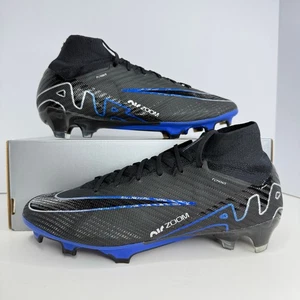 Nike Zoom Superfly 9 Elite FG Black/Hyper Royal Size 9 Men - Picture 1 of 8