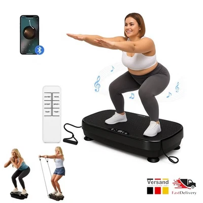 Vibrationsplatte - Ganzkörpertraining - Muskelaufbau & Abnehmen - Fitnessbänder - Bild 1 von 4