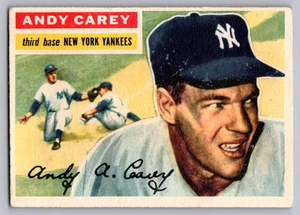 1956 Topps #12 Andy Carey Yankees White Back - Bild 1 von 3