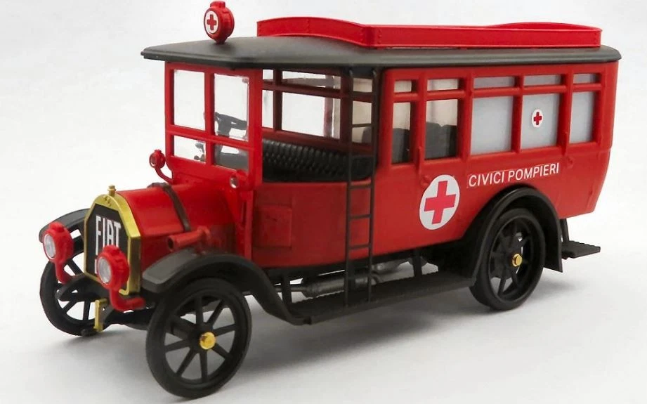 FIAT 15 TER 1920 OMNIBUS AMBULANZA CIVICI POMPIERI 1:43 RIO4772 - Immagine 1 di 1