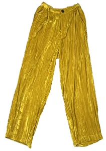 Pantalones Cortos Scandal Made In Italy Terciopelo Amarillo Grande Juliana - Imagen 1 de 7