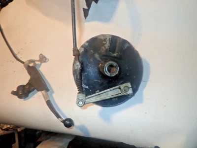 1978 Yamaha IT 400 Front Brake Plate/Panel Perch/Cable - Image 1 of 4