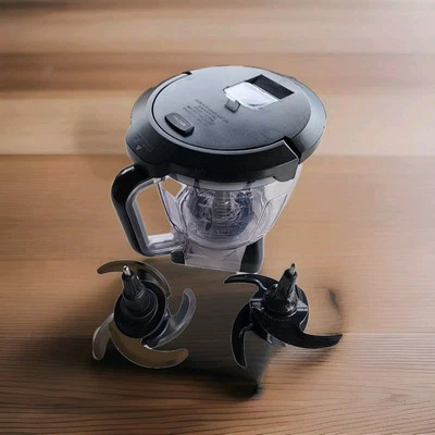 Ninja Pro Blender Food Processor Bowl 64 oz 8 Cup w/ 2 Blades 1 Dough BN Series - Image 1 of 4