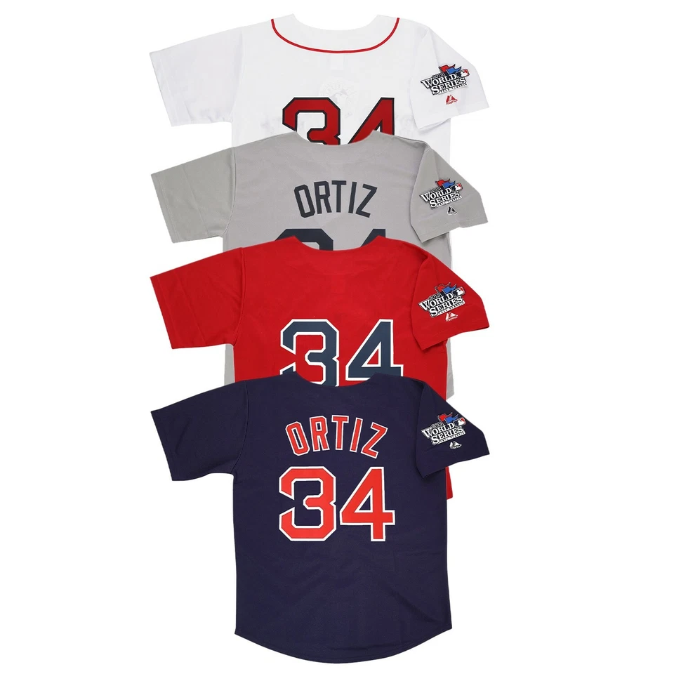 David Ortiz 2013 Boston Red Sox World Series (Home/Road/Alt) Men's Jersey - Image 1 of 1