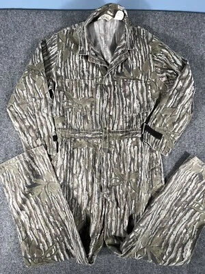 Walls Realtree Camo Coveralls Large Vintage Distressed 80s 90s Hunting - Image 1 of 4