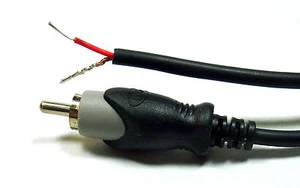Philmore 6-ft RCA Male Shielded Audio Cable To Bare Wire,  Speaker Subwoofer - Picture 1 of 4