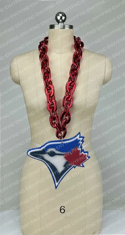 New MLB Toronto Blue Jays Jumbo Big Red Fan Chain Necklace Foam MI USA Cover