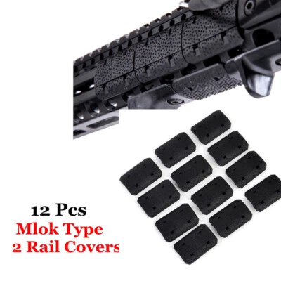 12pcs/Set Airsoft M-LOK Type 2 Rail Cover M lok Rail System - Image 1 of 4