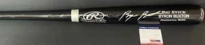 Byron Buxton Minnesota Twins PSA DNA ROOKIE COA Signed Baseball Bat Black - Picture 1 of 3