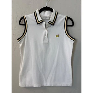Masters Collection Vintage Golf Polo Sleeveless Augusta National White Small - Picture 1 of 7