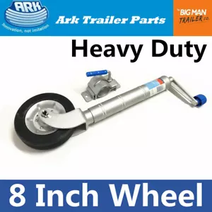 Ark 8" Trailer Jockey Wheel Clamp- Heavy Duty Dacromet Finish Anti-rust JW8CHD - Picture 1 of 7