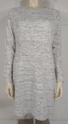 Betsey Johnson Gris Jaspeado Cremallera Trasera Sudadera Vestido con Bolsillos Damas Mediano Foto 1 de 4