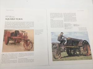 Square Turn 1917 Vtg Tractor Frameable Article Pics Specifications Display - Picture 1 of 3