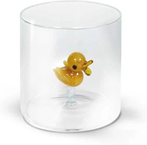 WD Lifestyle Bicchiere in Vetro Borosilicato. Capacità 250ml Paperella - Imagen 1 de 2