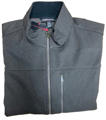 KIRKLAND MEN'S PERFORMANCE BRUSHED FLEECE WATER RESISTANT JACKET(BROWN SMALL)NWT - Image 1 of 3