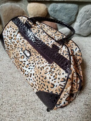 Gloria Vanderbilt Carryon Rolling Weekend Overnight Bag Telescoping Handle 19.5" - Image 1 of 4