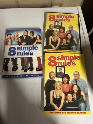 8 Simple Rules (John Ritter) - Complete Seasons 1 & 2 DVD Lot Rare & OOP MINT - Image 1 of 3