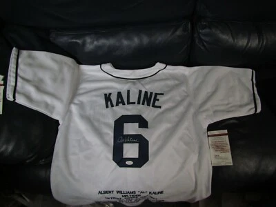 Al Kaline Autographed Tigers Stats XL Baseball Jersey JSA Certified  - Image 1 of 4