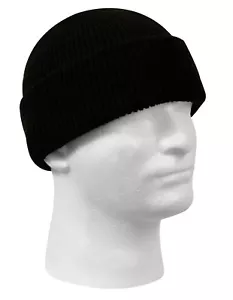 US Army GI Wool Watch Cap Winter Wollmütze schwarz Mütze Hat Made in USA - Bild 1 von 4