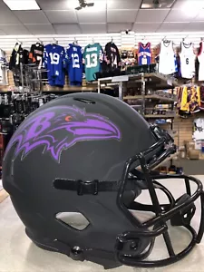 NFL Replica Helm Retro schwarz von Riddell Baltimore Ravens - Bild 1 von 5