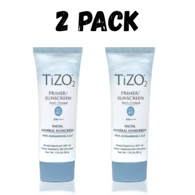 2 Pack TIZO 2 Non-Tinted Facial SPF 40 1.75oz Mineral Sunscreen - Image 1 of 3